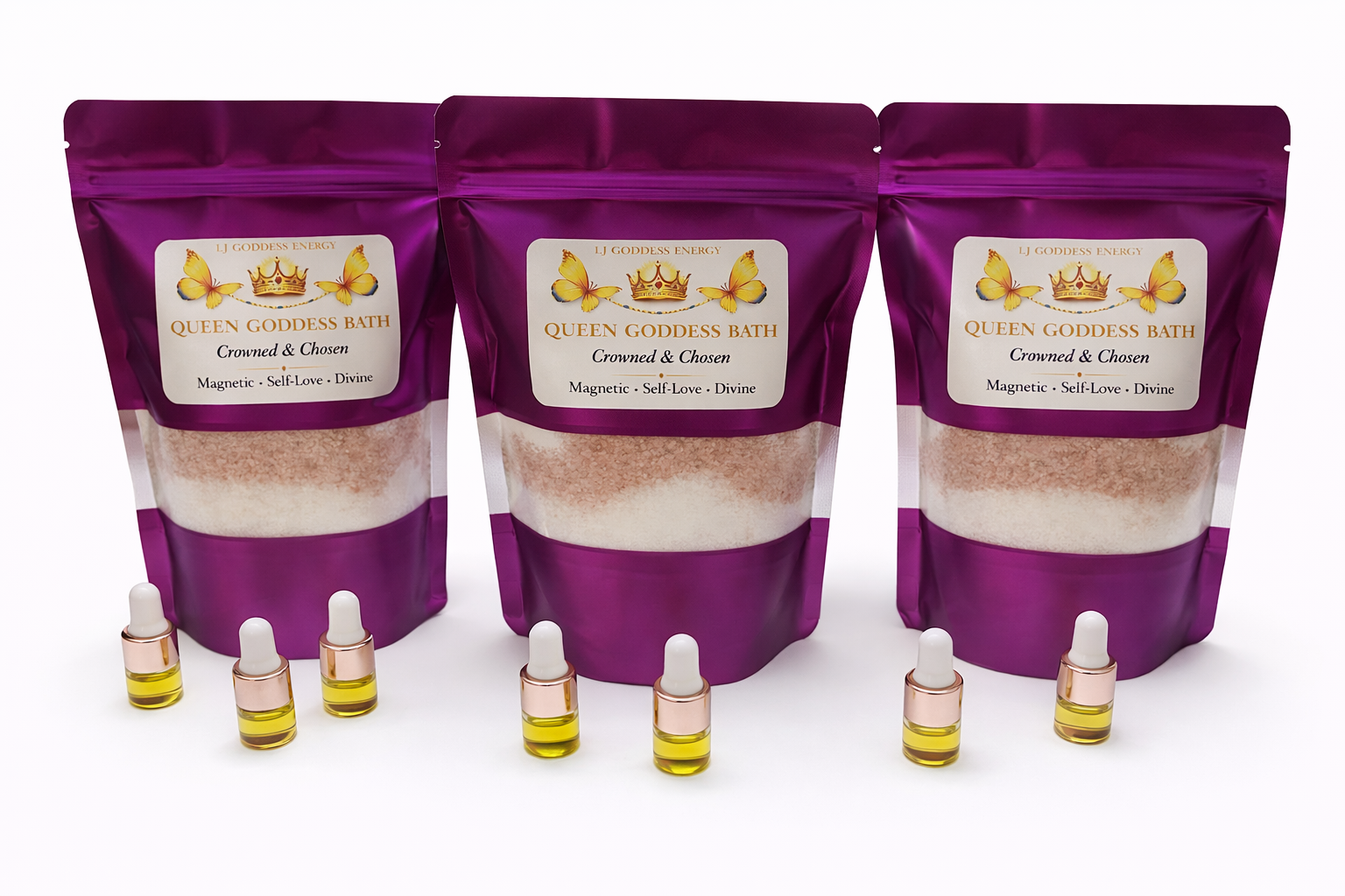 QUEEN GODDESS BATH — Crowned & Chosen

Confidence • Worth • Personal Power Ritual