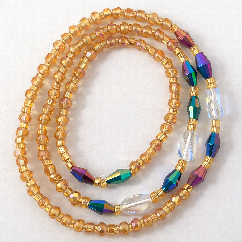 Gold Edition Ritual Bundle — Waist Beads & Honey Trap Bath Experience