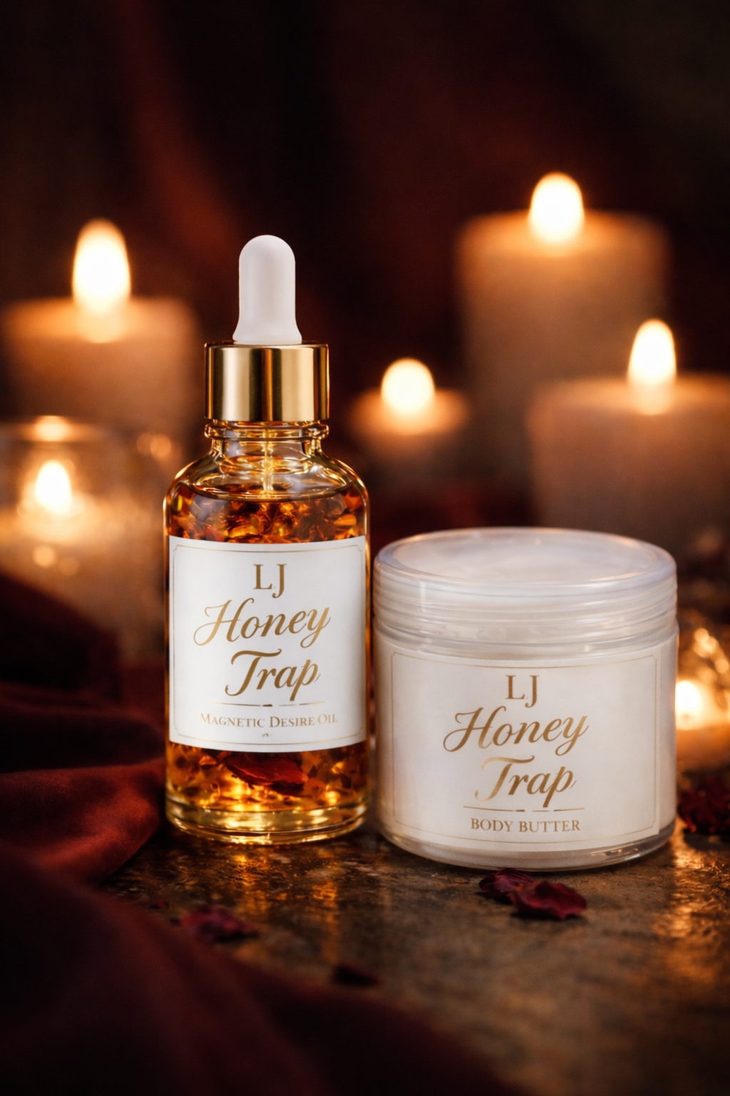 LJ Honey Trap Ritual Set – Whipped Body Butter and Oil